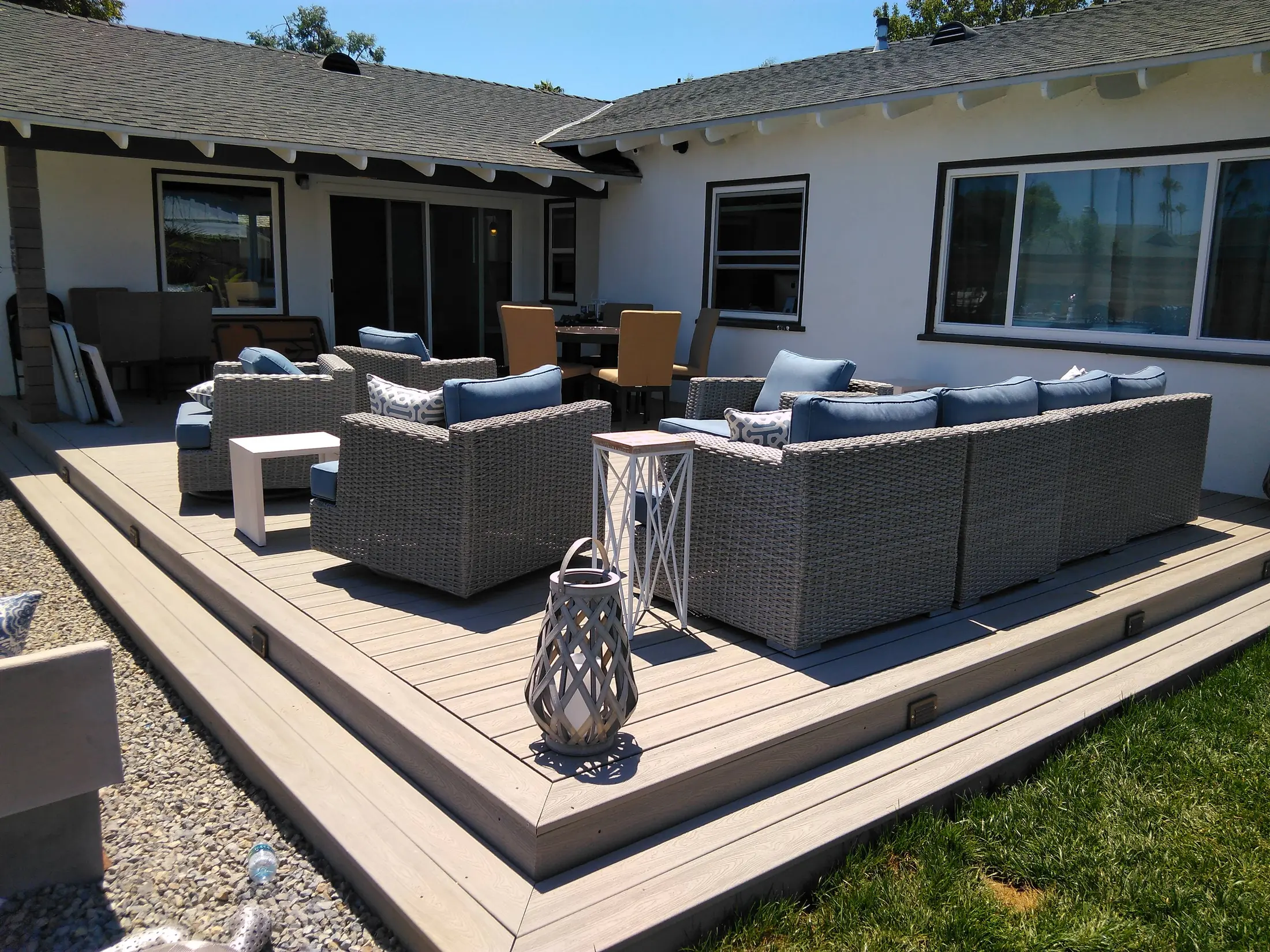 Completed outdoor living project by Westerfield Landscapes